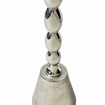 Кофейный столик с рельефной столешницей из металла Aplika Silver варинант исполнения - 5 | Loft Concept в Рязани