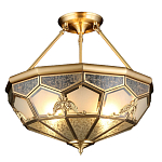 Люстра потолочная Leoni 2 в витражной технике варинант исполнения - 1 | Loft Concept в Рязани