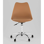 Офисный стул на металлическом основании EGGERY Brown пластик варинант исполнения - 5 | Loft Concept в Рязани