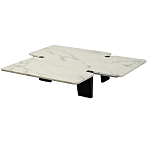 Стол журнальный низкий с фигурной столешницей Threshold варинант исполнения - 1 | Loft Concept в Рязани