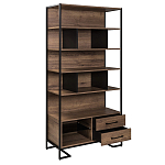 Стеллаж под TV в стиле лофт с открытыми полками и ящиками Urban Style Space варинант исполнения - 2 | Loft Concept в Рязани