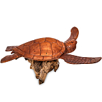 Статуэтка деревянная в виде морской черепахи Marine Reptiles варинант исполнения - 2 | Loft Concept в Рязани