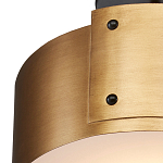 Потолочный светильник круглый светодиодный Semicircular Gold Panels старинная латунь варинант исполнения - 1 | Loft Concept в Рязани