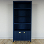 Книжный Стеллаж Elsa Dreams Blue с задней стенкой варинант исполнения - 5 | Loft Concept в Рязани