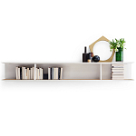 Дизайнерская подвесная полка Gio Ponti D.355.1 - D.355.2 Hanging Bookcase варинант исполнения - 1 | Loft Concept в Рязани