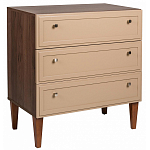 Комод бежевый из массива бука с 3-мя ящиками Wenge Light варинант исполнения - 1 | Loft Concept в Рязани