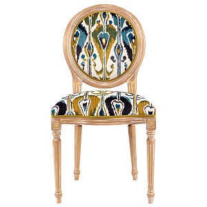 Стул Ikat Pattern с овальной спинкой