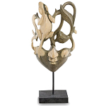 Маска ручной работы деревянная резная Lizard Mask варинант исполнения - 1 | Loft Concept в Рязани