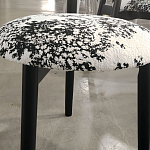 Стул обеденный деревянный с цветочной обивкой Foshan Chair варинант исполнения - 2 | Loft Concept в Рязани