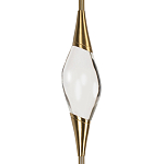 Подвесной светильник с хрустальным плафоном и бронзовым основанием Renee Glass Drops  варинант исполнения - 3 | Loft Concept в Рязани