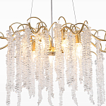 Люстра c подвесками из прозрачного хрусталя Диаметр 85 см FAIRYTREE Light варинант исполнения - 4 | Loft Concept в Рязани