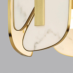 Люстра с мраморными вставками Marble Plates варинант исполнения - 4 | Loft Concept в Рязани