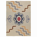 Плед хлопковый по мотивам эвенских орнаментов Ural and Siberian Patterns варинант исполнения - 1 | Loft Concept в Рязани