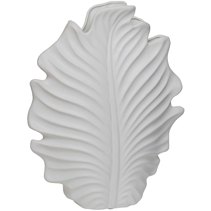Ваза белая The straightened leaf Белый Ваза белая The straightened leaf Белый в Рязани | Loft Concept