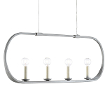 Люстра линейная в овальной раме Traditional Clean Lines варинант исполнения - 2 | Loft Concept в Рязани