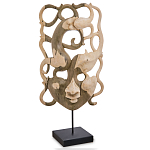 Маска ручной работы деревянная резная Roots Мask варинант исполнения - 1 | Loft Concept в Рязани