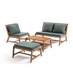 Садовый 2-х местный диван с каркасом из акации Green варинант исполнения - 4 | Loft Concept в Рязани