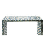 Консоль Дизайнерская Kenya Console ZEBRA Bone Inlay blue варинант исполнения - 2 | Loft Concept в Рязани