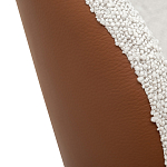 Стул мягкий с обивкой из рогожки и экокожи Contrasting Performance варинант исполнения - 3 | Loft Concept в Рязани