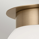 Потолочный светильник с белым матовым шарообразным плафоном Kichler варинант исполнения - 2 | Loft Concept в Рязани