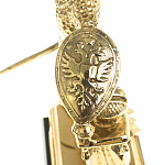 Часы настольные бронзовые из натурального камня Яшма Stone Clock варинант исполнения - 5 | Loft Concept в Рязани