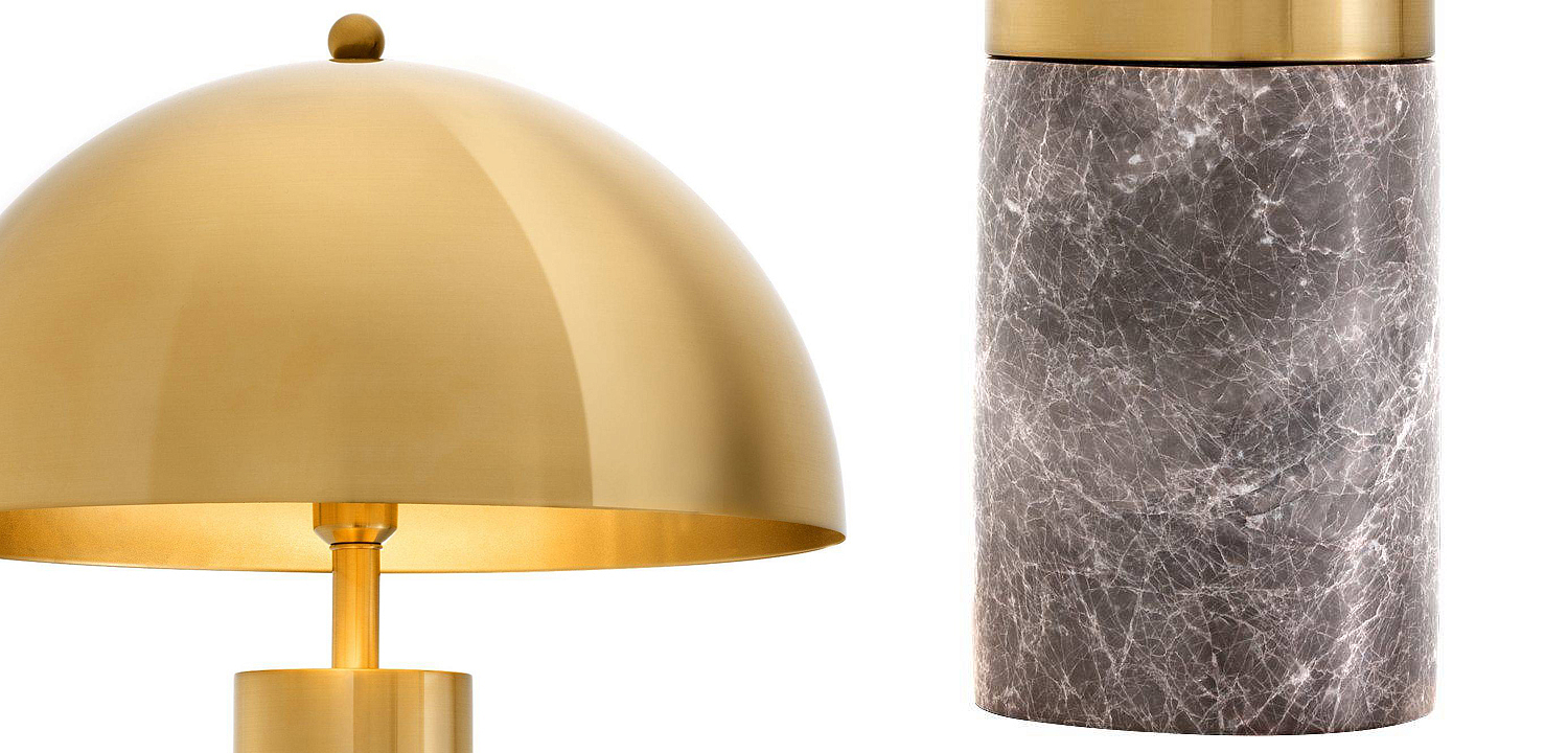 Настольная лампа Eichholtz Table Lamp Flair brass Настольная лампа Eichholtz Table Lamp Flair brass - Loft-Concept в Рязани