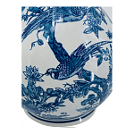 Ваза с мотивами цветущего сада с попугаями Blue Vase Inspired by Nature варинант исполнения - 3 | Loft Concept в Рязани