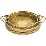 Поднос железный Gold Mesh варинант исполнения - 1 | Loft Concept в Рязани