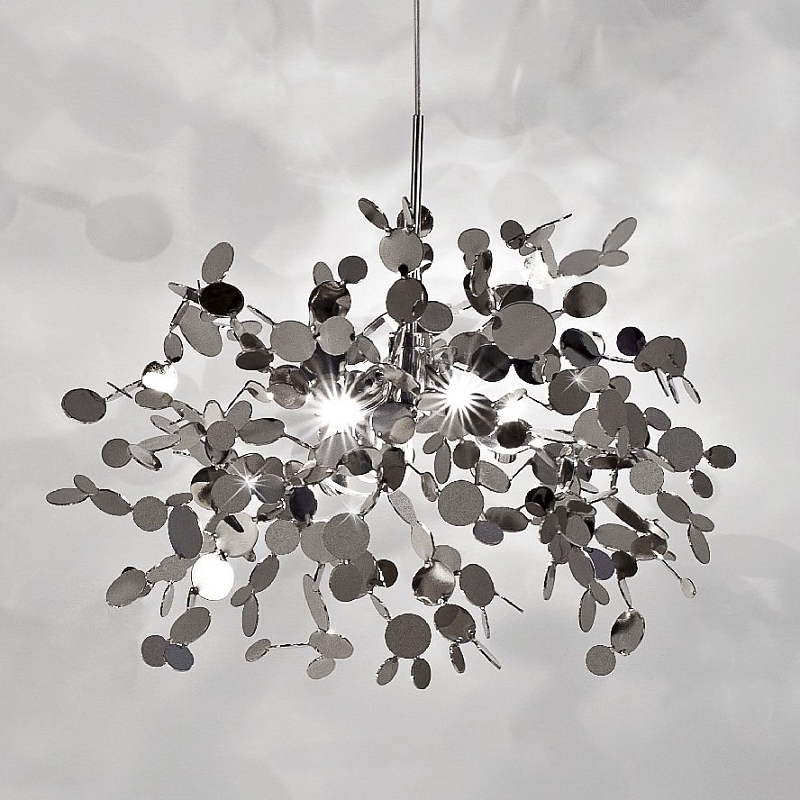 Люстра Terzani Argent Suspension Pendant lamp 40 Хром в Рязани | Loft Concept 