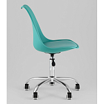 Офисный стул на металлическом основании EGGERY Blue пластик варинант исполнения - 4 | Loft Concept в Рязани