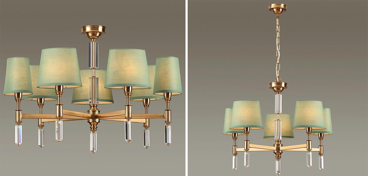 Люстра Ramona Green Chandelier Люстра Ramona Green Chandelier - Loft-Concept в Рязани