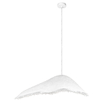 Подвесной светильник с асимметричным волнообразным абажуром и фактурной бахромой по краю Tactile Line варинант исполнения - 8 | Loft Concept в Рязани