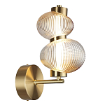 Бра с 2-мя рифлеными стеклянными шарами Marcelh Light варинант исполнения - 6 | Loft Concept в Рязани