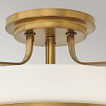 Потолочный светильник с круглым матовым белым плафоном Hinkley варинант исполнения - 2 | Loft Concept в Рязани