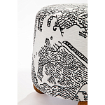 Пуф Wakonda с Круглыми ножками Черно-Белый орнамент варинант исполнения - 3 | Loft Concept в Рязани