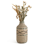 Ваза декоративная из натурального плетеного бамбука Bamboo Decor 35 варинант исполнения - 1 | Loft Concept в Рязани