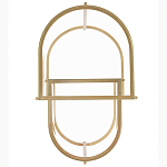 Комплект из 2-х приставных столиков на металлическом основании цвета латунь Ambassador варинант исполнения - 3 | Loft Concept в Рязани