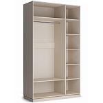 Шкаф 3-х дверный с зеркальными дверями Satin Furniture варинант исполнения - 2 | Loft Concept в Рязани