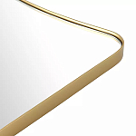 Зеркало золотистое с закруглёнными углами Thin Frame варинант исполнения - 3 | Loft Concept в Рязани