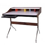 Письменный стол с 2-мя чёрными выдвижными ящиками и нишей с цветными разделителями Ballan варинант исполнения - 2 | Loft Concept в Рязани