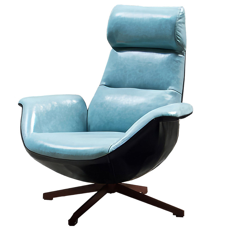 Кресло Ryan Armchair Голубой Черный Кресло Ryan Armchair Голубой Черный в Рязани | Loft Concept