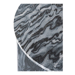 Столик кофейный с столешницей из черного мрамора Compact Black Marble Table варинант исполнения - 5 | Loft Concept в Рязани