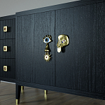 Большой Комод-буфет Elsa Dreams Black с ящиками варинант исполнения - 2 | Loft Concept в Рязани