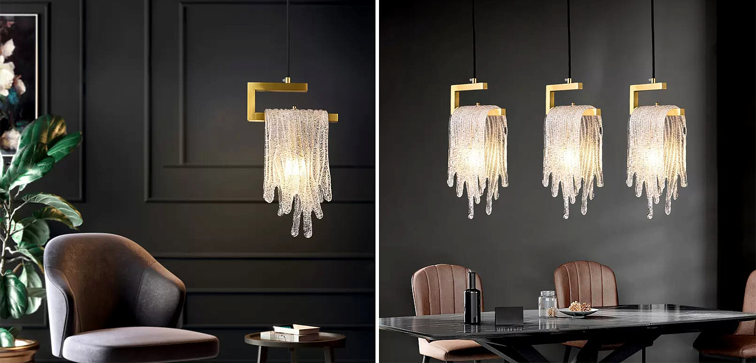 Подвесной светильник Fused Glass Hanging lamp Подвесной светильник Fused Glass Hanging lamp - Loft-Concept в Рязани