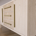 Буфет Primo с тремя ящиками и двумя фасадами Светлый дуб варинант исполнения - 7 | Loft Concept в Рязани