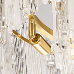 Люстра круглая с прозрачными стержнями разной длины Textured Glass Chandelier варинант исполнения - 6 | Loft Concept в Рязани