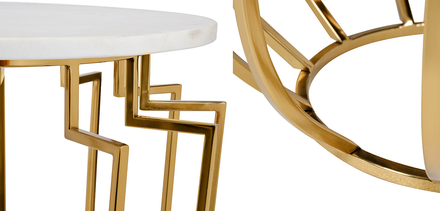 Приставной стол Embret Marble Side Table Приставной стол Embret Marble Side Table - Loft-Concept в Рязани