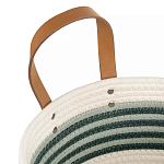 Корзина для хранения с ручками плетеная Interlacement Green  варинант исполнения - 2 | Loft Concept в Рязани