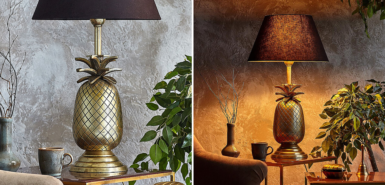 Настольная лампа Pineapple Lampshade Table Lamp Настольная лампа Pineapple Lampshade Table Lamp - Loft-Concept в Рязани