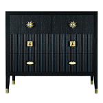 Бельевой Комод с 4 ящиками Elsa Dreams Black варинант исполнения - 5 | Loft Concept в Рязани